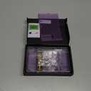 eXtremeRate DIY Replacement Shell Buttons for Nintendo Switch, Back Plate for Switch Console, Housing with Full Set Buttons for Joycon Handheld Controller - Clear Atomic Purple [No Electronics Parts]