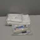 BFNN Cat Screen Door, Extra Tall Cat-Proof Mesh Gate, Fit Door Size 32'' x 80'', Anti Scratch Mesh with Zipper Closure, for Living Room, Kitchen, Bedroom (White, U-Shaped)