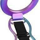 Magnetic-Phone-Grip-Stand-with-Finger-Strap, 4-in-1 Magnetic Ring Holder, Kickstand and Elastic Strap for Smartphones, Universal Fit for iPhone, Android, and Cases (Colorful)