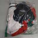 Tatuo 6 Pieces Christmas Theme Bathroom Decoration Set, Snowman Santa Toilet Seat Cover and Rug Set Tank Cover, Red Christmas Decorations for Xmas Bathroom Indoor Decor Party Favors