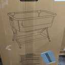 Larex Baby Bassinet Bedside Sleeper for Baby, Baby Crib Bed for Newborn Infant, Bedside Bassinet with Wheels, 5 Adjustable Height, Mosquito Net, Breathable Mattress and Mesh, Storage Basket and Bag