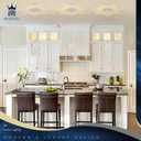 Modern Chrome Crystal Pendant Light Fixture Adjustable Mini Chandelier Hanging Light for Kitchen Island, Dining Room, Bedroom, Hallway, or Foyer