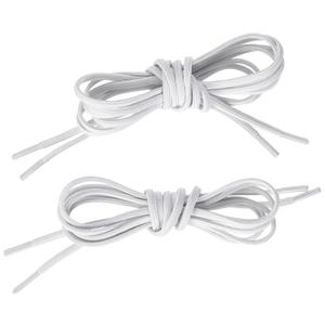Tylastic 73891 White Shoelace, 36" Length, 1/8" Wide, Pair, Pack of 2