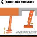 NICECNC Adjustable Kickstand, Motorcycle SideStand Compatible with KTM 300 SX 2023-24 250 SX 2017-2024 125 150 SX 2016-24 250 350 450 SX-F 2016-24,Compatible with Gas Gas MC125 MC250F MC450F 2021-24
