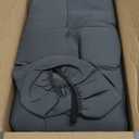 BDK PolyPro Car Seat Covers Full Set in Solid Charcoal – Front and Rear Split Bench Seat Covers for Cars, Easy to Install, Accessories for Auto Trucks Van SUV