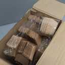 100 Set Christmas Hot Cocoa Bomb Packaging Kit Individual Christmas Cupcake Boxes with Window Insert Handle Muffin Pastry Containers Xmas Cupcake Cookie Gift Box