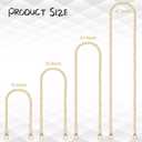 RAPUDA 4 Pieces Different Sizes Iron Replacement Flat Chains Iron, Metal Chain Strap for DIY Purse Handbag Shoulder Crossbody Bag Clutch (15.4 Inch, 23.6 Inch, 31. 4 Inch, 47.2 Inch) Gold