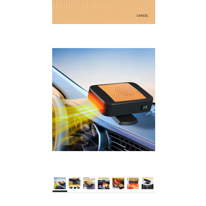 Car Heater & Windshield Defogger – 12V 200W Fast Heating & Cooling Fan, 360° Rotatable Plug-In Car Heaters for Vehicle, Truck, SUV, RV | Portable Car Defroster for Winter Driving