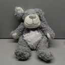 WEIGEDU Smiling Gray Puppy Dog Stuffed Animal Plush Toys– Soft Shaggy Plush with Floppy Ears & White Belly, Cuddly Toy for Kids Boys Girls Birthday Nursery Bedtime Easter Gifts, 17.7 inches