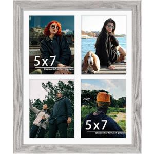 12x16 Picture Frame 5x7 Collage Picture Frame Displays Four 5x7 inch Photos or 12x16 (Without Mat)