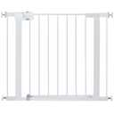 Safety 1st Easy Install Walk Thru Baby Gate for Doorways, Gate With Door, Dog Gates, Fits 29"-38", Easy Install 28" Tall, White
