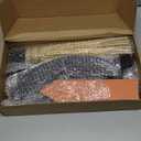 DAZONGE Halloween Decorations -Lighted Halloween Wooden Witchs Broom for Indoor Outdoor Porch Yard Decor - Spooky Light up Witch Decorations Sign