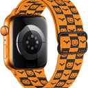 MITERV Stretchy Nylon Loop Bands Compatible with Apple Watch 38mm 40mm 41mm 42mm 44mm 49mm Adjustable Soft Elastics Strap Compatible with Apple Watch SE Ultra iWatch Series 8/7/6/5/4/3/2/1, Pack of 2