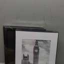 GOmaize Front Loading Black Picture Frame Set of 5,Display pictures 8x10 with mat or 11x14 without mat,Wall and Table Mounting