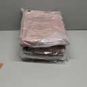 Geniospin Queen Comforter Set - 7 Pieces Comforter Queen Size, Soft Solid Bedding Set for All Season, Textured Bed in a Bag with Sheets, Pillowcases & Shams (Misty Rose, 90''x90'')