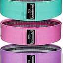 Resistance Bands for Working Out, Fabric Exercise Bands for Legs and Butt, Workout Bands for Women and Men, Booty Band for Yoga Starter Set, Pilates, Rehab, Fitness and Home Workout