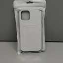 Nvollnoe for iPhone 12 Pro Max Case with Card Holder Heavy Duty Protective Dual Layer Shockproof Hidden Card Slot Slim Wallet Case for iPhone 12 Pro Max for Men&Women(White)