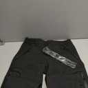 Toomett Men's hiking Snow Pants Skiing Winter Insulated Fleece lined Outdoor Water Repellent camping,walking,fishing (32, Black)