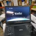 BOIFUN 15.7" Portable DVD Player with 14.1" Large HD Screen, HDMI Input,5 Hours Rechargeable Battery, Support Sync TV, USB, SD Card and Multiple Disc Formats, Dual Speaker, Rich Matte Black