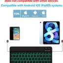 Backlit Bluetooth Keyboard Small Portable Wireless Keyboard Rechargeable Illuminated for Android Samsung Tablet Cell Phone Smartphone iPad A16 11th 10th Generation iPad Pro Air Mini iPhone (Black)