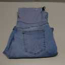 BLENCOT Women's Over The Belly Maternity Ankle Jeans Stretchy Denim Pregnancy Pants with Pockets (Medium)