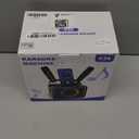 Karaoke Machine,Portable Bluetooth Speaker with 2 Wireless Microphone for Adults & Kids with LED Lights, Karaoke Microphone with PA System Supports USB/TF/AUX,Gift for Party (Black)