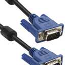 Eaeon HD15 Male to Male 4.5Ft Blue VGA to VGA Monitor Cable Cord 1080P@60Hz Full HD High Resolution for TV Computer Projector Gaming Console