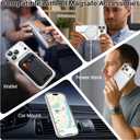 Silver for iPhone 17 Pro Max Case Clear Compatible with MagSafe | Magnetic Slim Cover Phone Case, Scrachproof Camera Control Button & Lens Protector, Non-Yellowing Matte Shockproof Plated TPU