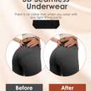 Kalapa Seamless Womens Underwear High Waisted No Show Briefs Silky Stretch Breathable Full Coverage Ladies Panties Multi Pack (Black)