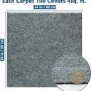Carpet Tiles Peel and Stick 24” x 24”, Self Adhesive Soft Padded Flooring Stickers, Light Gray Home Decor for Bedroom Living Room Office, 20 Tiles & 80 sq ft per Box