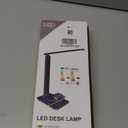 White crown LED Desk Lamp with 15W Wireless Charger & USB Port, Dimmable Table Lamp with 5 Lighting Modes, Sensitive Touch Control, Foldable & Portable Desk Light for Home, Office, Bedroom, Reading (Pro)