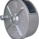 WOLF 6.25’’ Aluminum Tie Wire Reel Coil Holder Wheel, Lightweight, Ambidextrous, Built-in Belt Loops & Knob