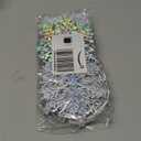 46 Pcs Glitter Snowflake Ornaments Various Size Plastic Winter Snowflakes Ornaments Christmas Tree Decorations with Silver Rope for Winter Wonderland Christmas Tree Window Door Accessories (Gild)