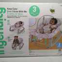 Ingenuity Keep Cozy 3-in-1 Grow with Me Vibrating Baby Bouncer Seat & Infant to Toddler Rocker, 0-30 Months Up to 40 lbs (Pink Lily)
