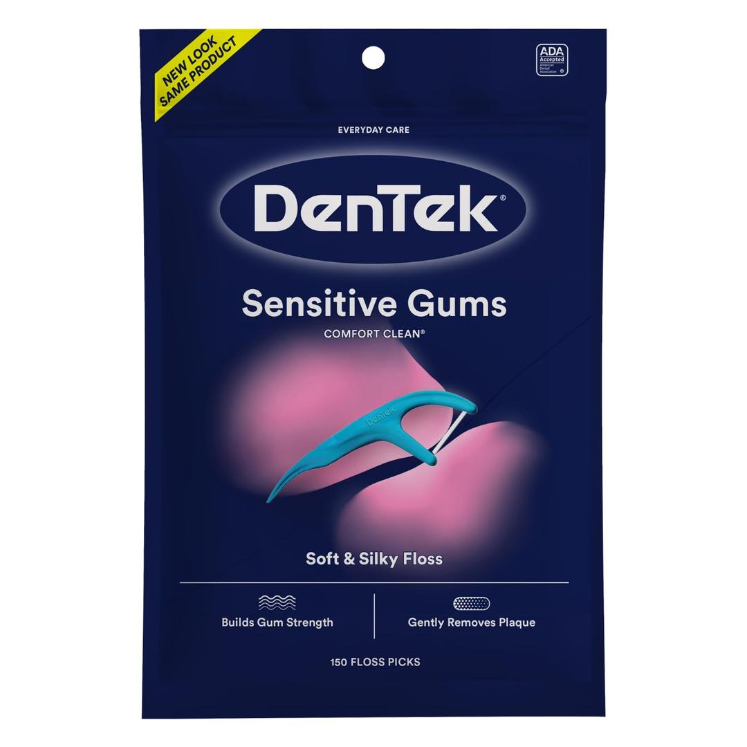 DenTek Comfort Clean Floss Picks Fresh Mint 150 Each, 3 Packs