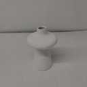 7.8 In Ceramic Vase White