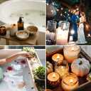100 pcs Wooden Candle Wicks for Candle Making 0.75 * 5.1 inch Crackling Wood Wicks/Smokeless Candle Wick with Metal Base Clip 50 Sets