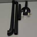 Livabber Industrial Pipe Clothes Rack, Heavy Duty Detachable Iron Garment Rack Wall Mounted, Rustic Saving Space Clothes Bar Multi-Purpose Hanging Rod for Bedroom, Closet, Black (36 Inch)