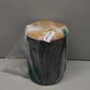 Round Black Kitchen Canisters for Countertop Set of 4, Flour Sugar Storage Containers, Farmhouse Kitchen Canisters Coffee Tea Sugar Spice Flour Food Storage Container with Airtight Bamboo Lids