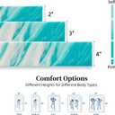 2 inch Memory Foam Mattress Topper Twin Size Bed, Gel Infused Memory Foam Mattress Pad for Back Pain Relief, 38x75 Inches, Twin without Cover