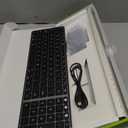 seenda Bluetooth Keyboard and Mouse Combo for Mac, SKM64-2 Rechargeable Slim Wireless Keyboard Mouse Compact, 3 Multi-Device Connection, Compatible for Mac, MacBook Pro/Air, iPad, iPhone, Black Gray