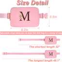 Dance Recital Gifts for Girls 8-12,Dance Bag for Girls Teen Kids - Belt Bag Crossbody Bags for Girls Women,Small Waist Packs Kids Fanny Pack,Initial Flower M,Peach Bag