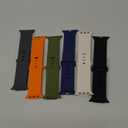 6 Pack Sport Bands for Apple Watch Band 49mm 46mm 45mm 44mm iWatch Bands for Men Women,Waterproof Silicone Strap Wristband for Apple Watch Series 11 10 (Starlight/Dark Grey/Black/Orange/Army Green/Navy Blue)