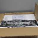 Ascher Bathroom Vanity Light Fixtures, 3 Light Wall Sconces Lighting with Clear Glass Shade, Brushed Nickel Wall Lights for Mirror, Kitchen, Living Room, Gallery, E26 Base (Bulbs Not Included)