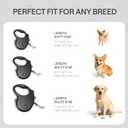 Retractable Dog Leash for Large Dogs up to 110 lbs  17ft Long Hands Free Lead for Dogs  Reflective Heavy Duty Puppy Leash and Waist Dog Leashes for Training, Running, Outside  Correa para Perros