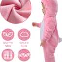 Spooktacular Creations Halloween Baby Animal Costume, Toddler Hooded Jumpsuit for Baby Halloween Dress Up Costume Party (Pink)