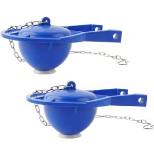Hibbent Large 3-Inch Toilet Flapper Replacement Compatible with TOTO flapper Model THU140S- Oversized Sealing and Easy to Install- Blue- 2 Pack, 5.51 x 4.17 x 6.63 inches