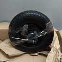 Wheelbarrow Tires 4.80.4.00-8 Flat Free, 14.5" Solid Tire and Wheel, Fit 4.80/4.00-8, 3.50/3.50-8, 4.00-6 Wheelbarrow Wheels, with 3" Centered Hub, 5/8" or 3/4" Bearings and Adapter Kit