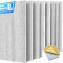 8 Pack Large Acoustic Panels Sound Absorbing with Self-Adhesive, 47.2*23.6*0.36 High Density Sound Proof Foam Panels for Walls, 3D Vertical Soundproof Wall Panels for Home Studio Office Decor-Gray, 8 Pack - 47.2*23.6in.