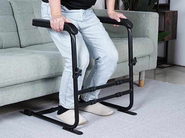 Adjustable Stand Assist for Couch, Chair Assist for Elderly, Chair Lift Assist Devices for Seniors, Safety Stand up Rail,White